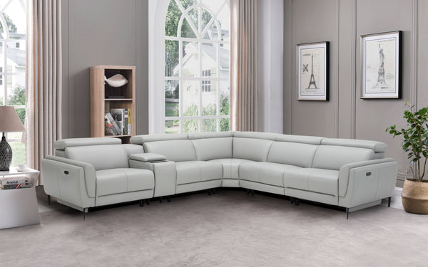 Orchidea Modern Motion Recliner with Console Table